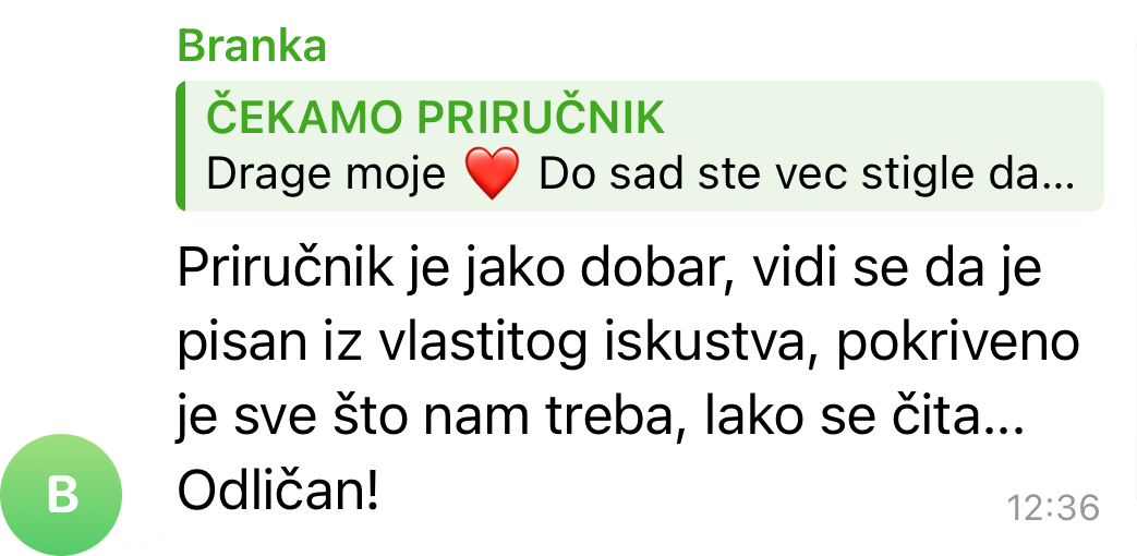 Poruka zahvalnosti