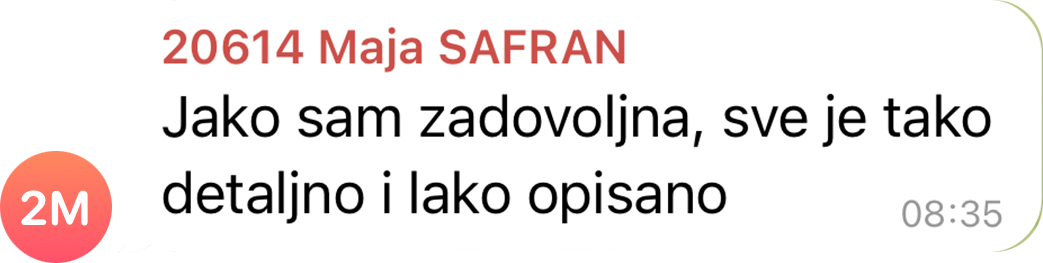 Poruka zahvalnosti