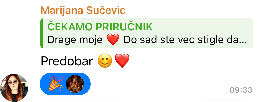 Poruka zahvalnosti
