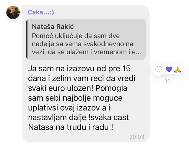 Poruka zahvalnosti