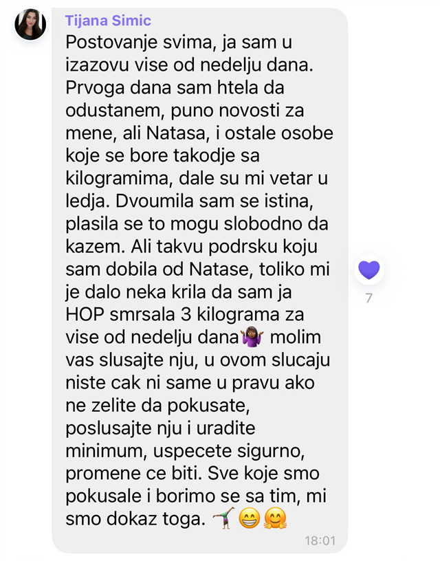 Poruka zahvalnosti