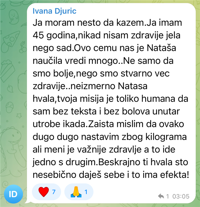 Poruka zahvalnosti