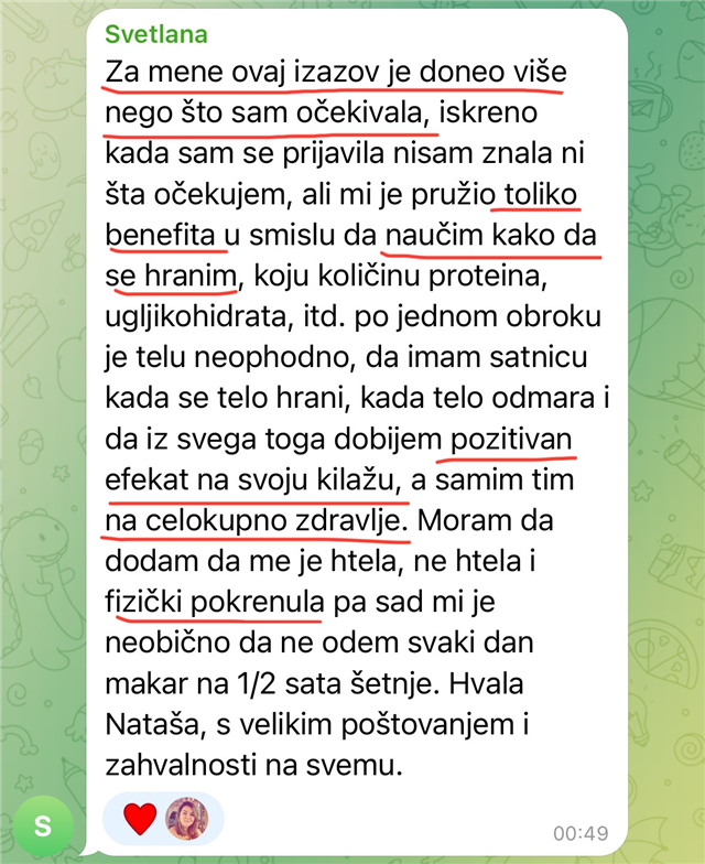 Poruka zahvalnosti